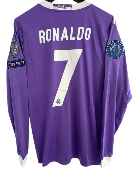 Koszulka Piłkarska Real Madryt UCL Final 2016/2017 Retro Dł. rękaw