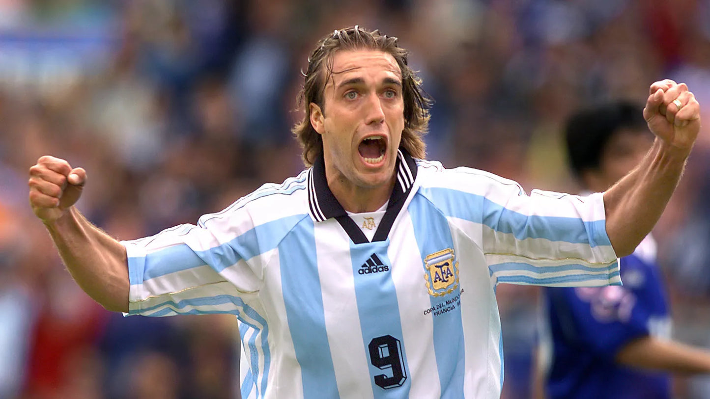 Koszulka Piłkarska Argentyna MŚ 1998 Home Retro