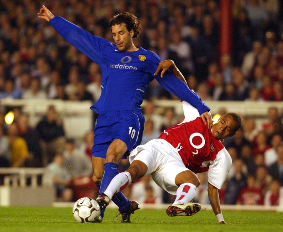 Komplet Piłkarski Dziecięcy Manchester United 2003/2004 Away Retro