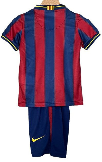 Piłkarski Komplet Strój Dziecięcy FC Barcelona 2009/2010 Home Retro