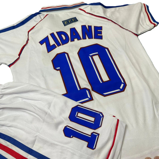 Piłkarski Komplet Strój Dziecięcy Francja 1998 Away MŚ Retro