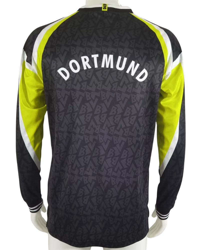 Koszulka Piłkarska Borussia Dortmund 1995/1996 Away Retro Długi Rękaw