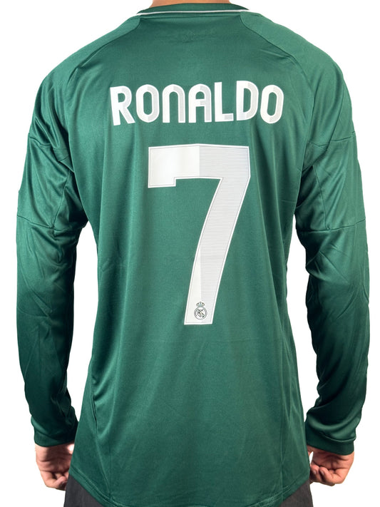 Koszulka Piłkarska Real Madryt 2012/2013 Green Retro Długi Rękaw