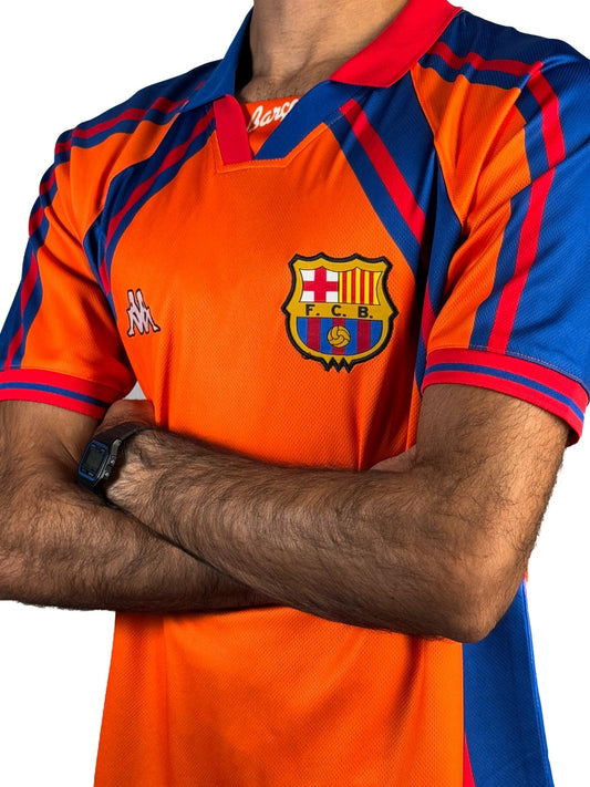 Koszulka Piłkarska FC Barcelona 1997/1998 Away Cup Retro