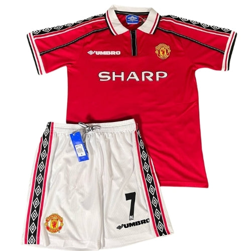 Komplet Piłkarski Dziecięcy Manchester United 1998/1999 Home Retro