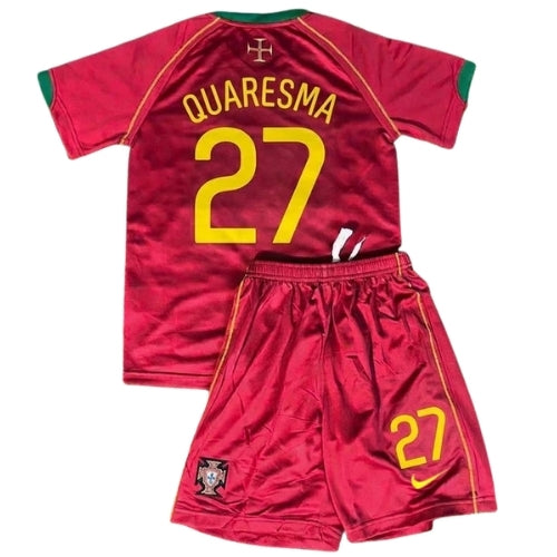 Piłkarski Komplet Strój Dziecięcy Portugalia 2006 Home MŚ Retro