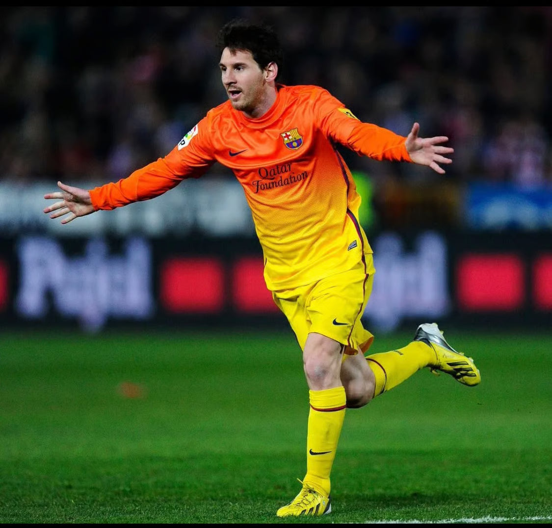 Piłkarski Komplet Strój Dziecięcy FC Barcelona 2012/2013 Away Retro