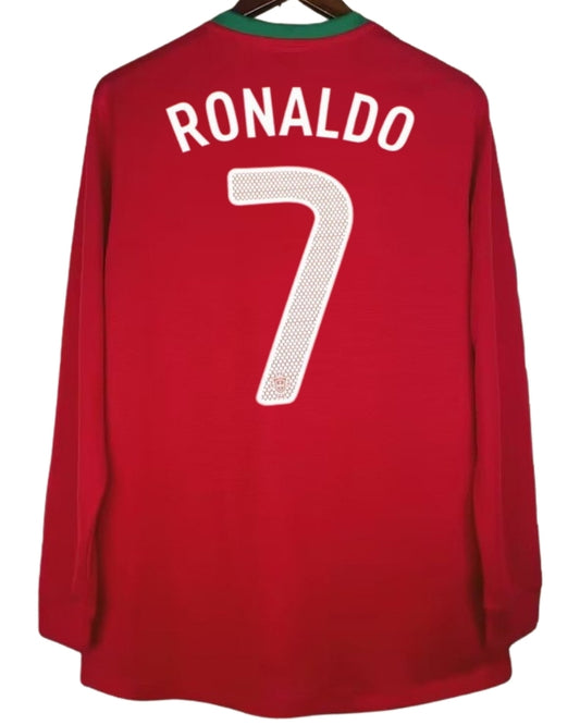 Koszulka Piłkarska Portugalia 2012 Home Retro Dł Rękaw