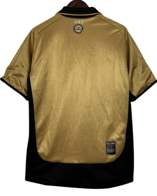 Koszulka Piłkarska Manchester United 2001/2002 100th Anniversary Gold Retro