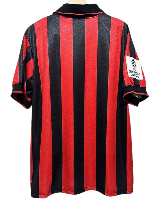 Koszulka Piłkarska AC Milan 1993/1994 Home UCL Retro