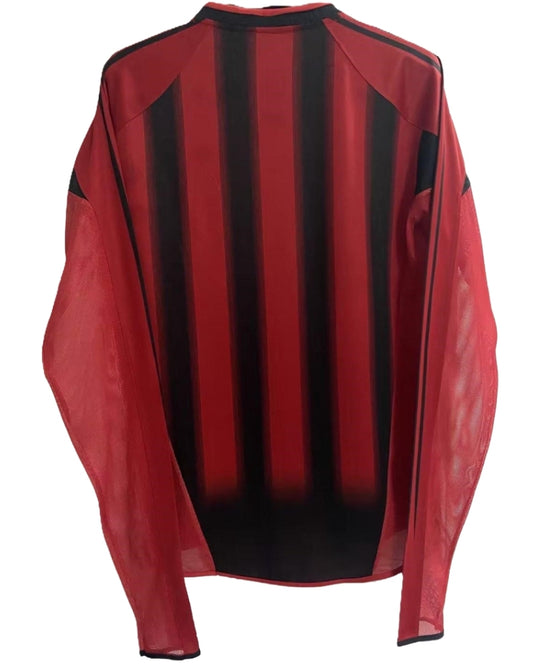 Koszulka Piłkarska AC Milan 2004/2005 Home Retro Długi Rękaw