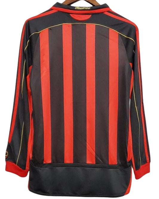 Koszulka Piłkarska AC Milan 2006/2007 Home Retro Dł Rękaw
