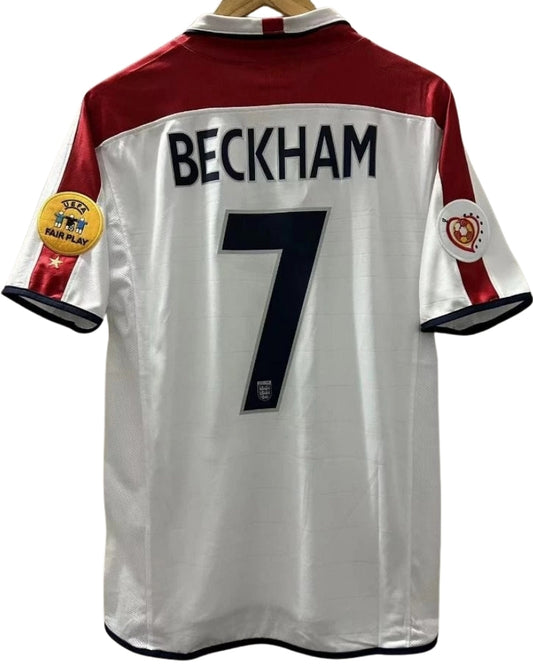 Koszulka Piłkarska Anglia Euro 2004 Home Retro