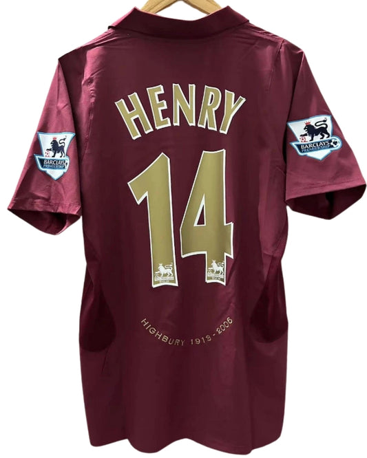Koszulka Piłkarska Arsenal Londyn 2005/2006 Home Retro