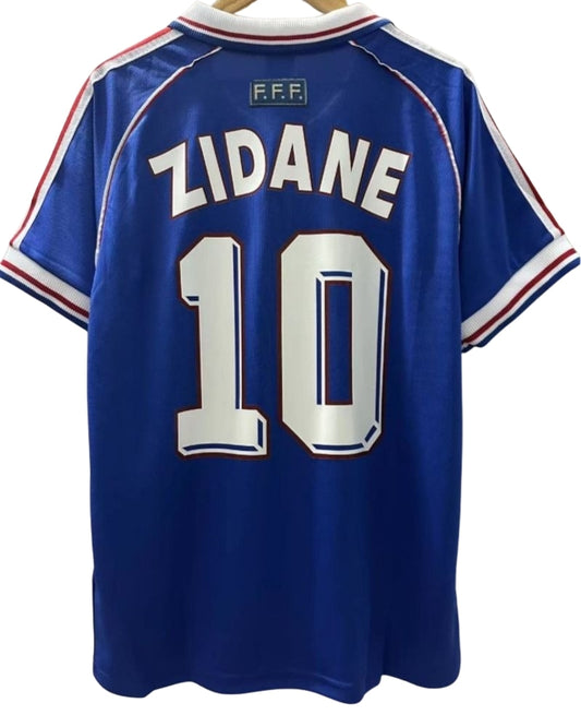 Koszulka Piłkarska Francja 1998 Home MŚ Retro