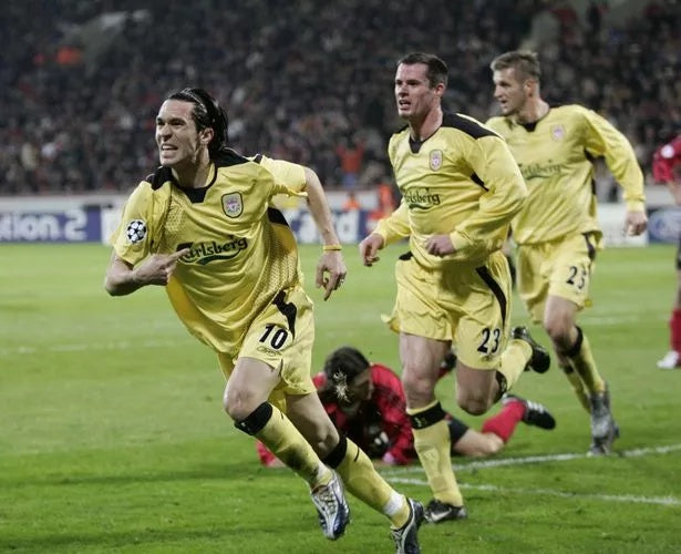 Koszulka Piłkarska Liverpool FC 2004/2005 Away Retro