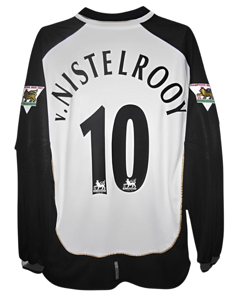 Koszulka Piłkarska Manchester United 2000/2001 Centenary White Retro Dł Rękaw