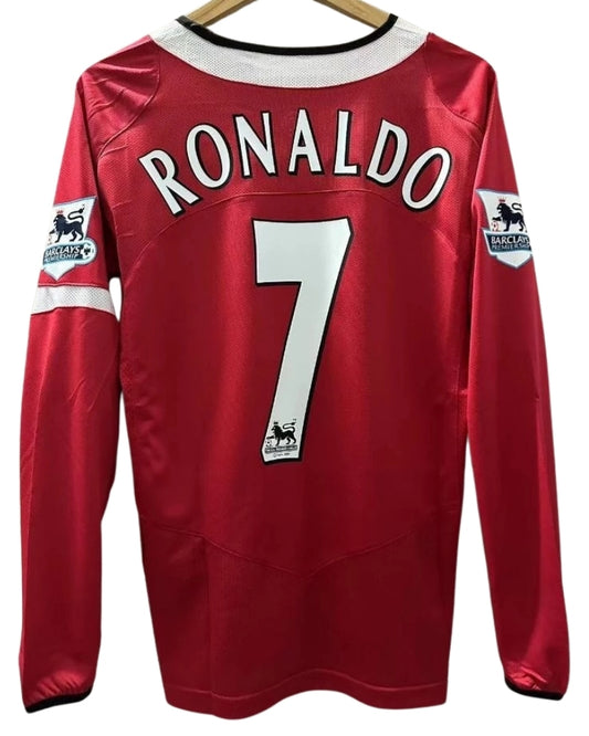 Koszulka Piłkarska Manchester United 2004/2006 Retro Dł Rękaw