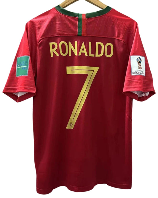 Koszulka Piłkarska Portugalia MŚ 2018 Home Retro