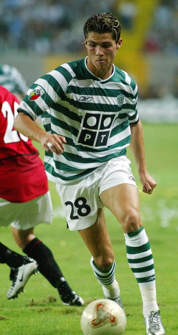 Koszulka Piłkarska Sporting Lizbona 2003/2004 Home Retro