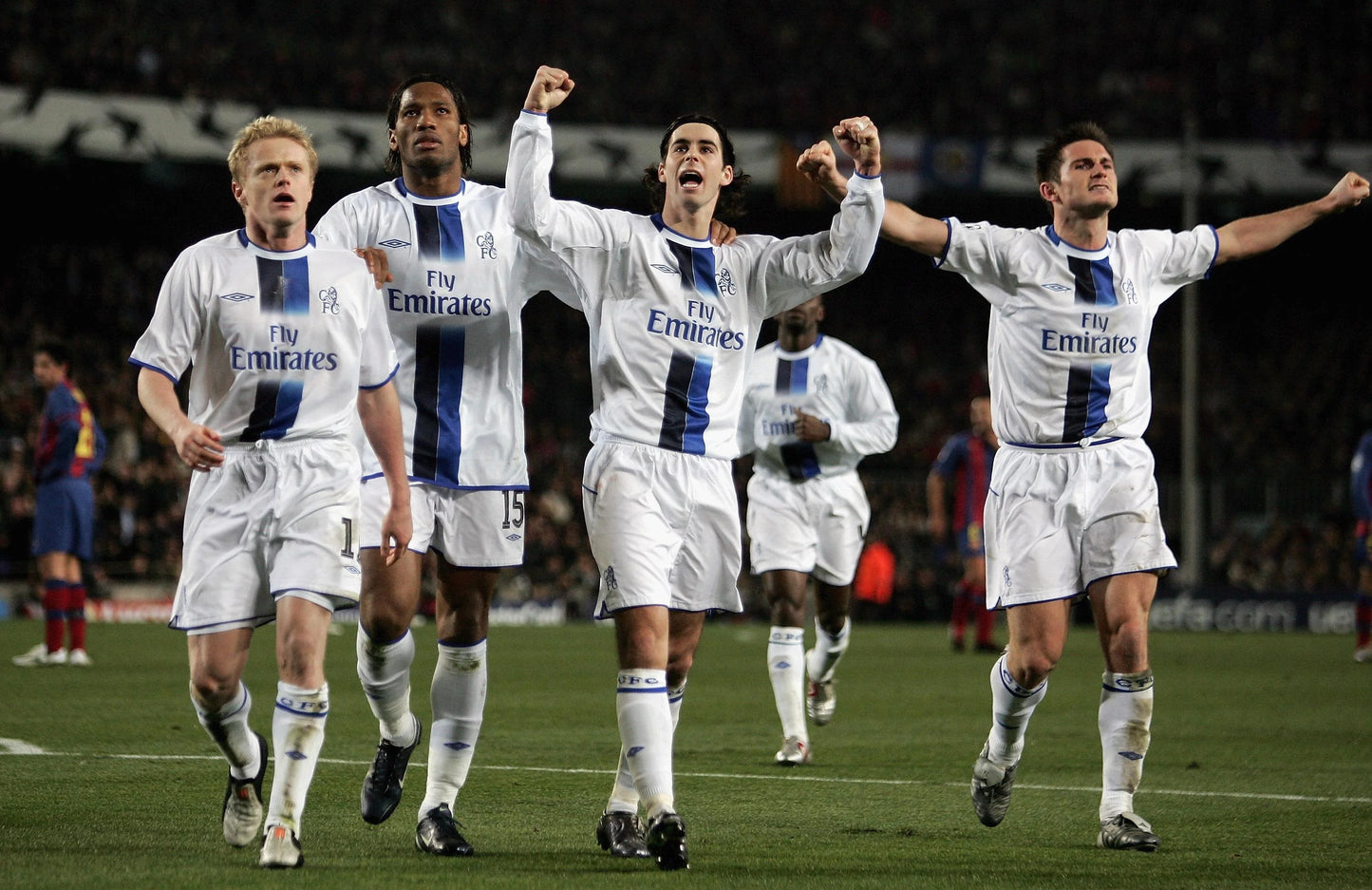 Komplet Piłkarski Dziecięcy Chelsea Londyn 2004/2005 Away Retro
