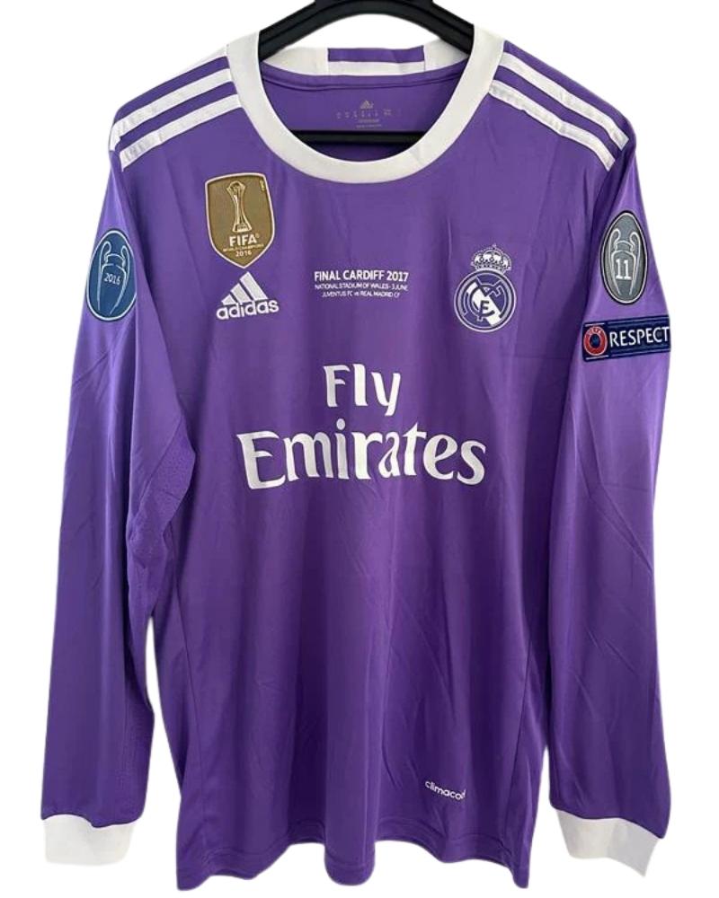 Koszulka Piłkarska Real Madryt UCL Final 2016/2017 Retro Dł. rękaw