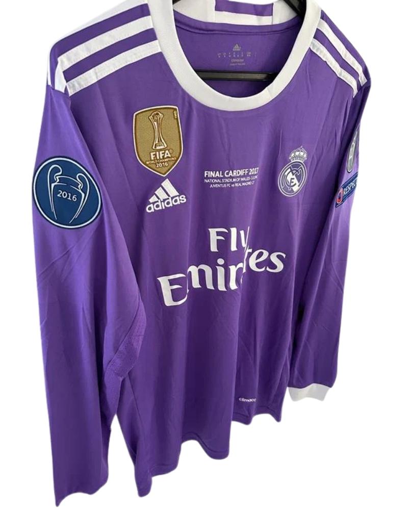 Koszulka Piłkarska Real Madryt UCL Final 2016/2017 Retro Dł. rękaw