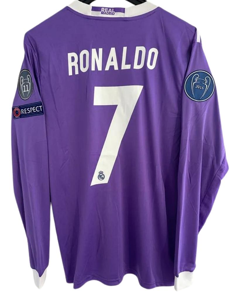 Koszulka Piłkarska Real Madryt UCL Final 2016/2017 Retro Dł. rękaw