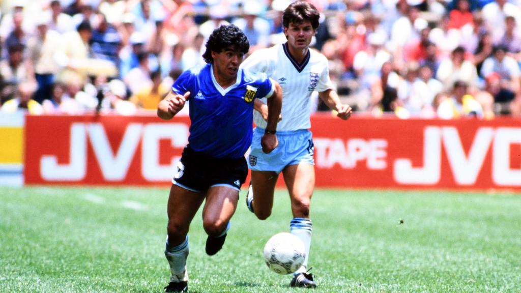Piłkarski Komplet Strój Dziecięcy Argentyna 1986 Away MŚ Retro