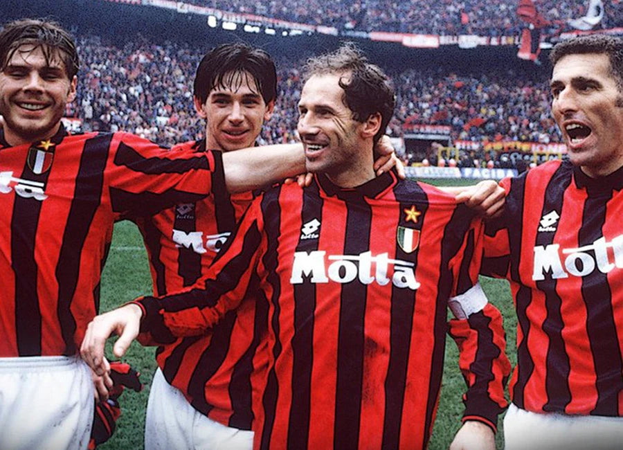 Piłkarski Komplet Strój Dziecięcy AC Milan 1993/1994 Home Retro
