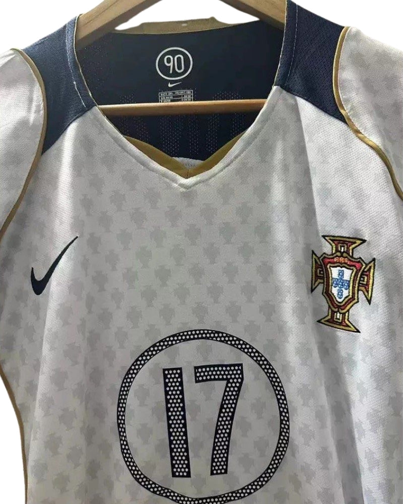 Koszulka Piłkarska Portugalia Euro 2004 Away Retro