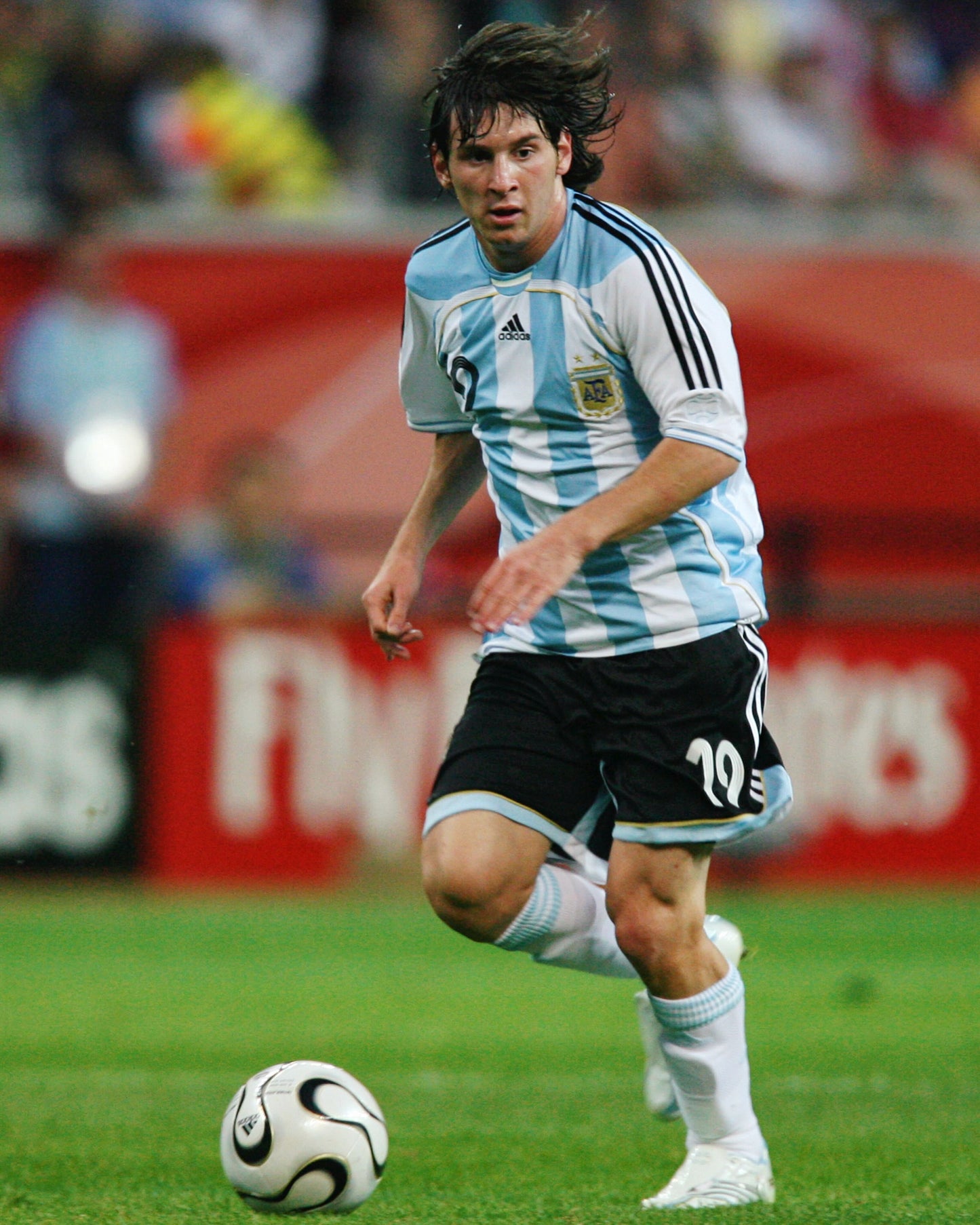 Piłkarski Komplet Strój Dziecięcy Argentyna 2006 Home Retro