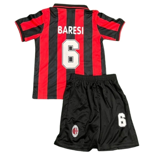 Piłkarski Komplet Strój Dziecięcy AC Milan 1993/1994 Home Retro