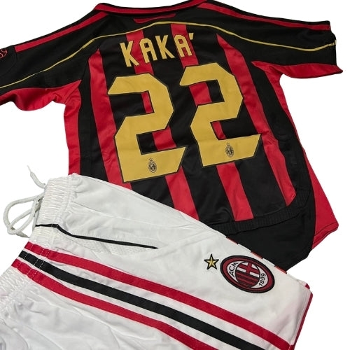 Piłkarski Komplet Strój Dziecięcy AC Milan 2006/2007 Home Retro