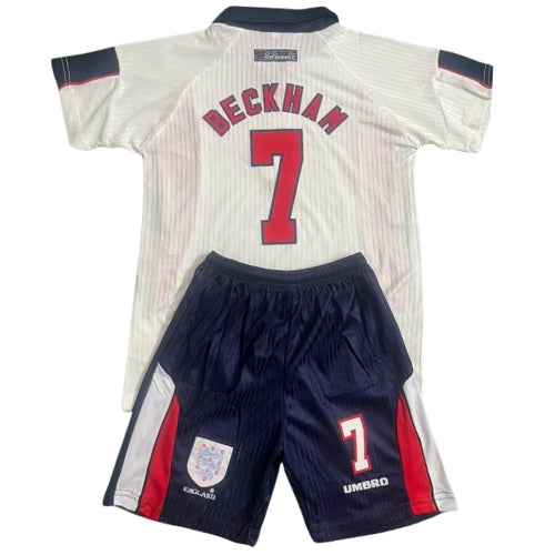 Piłkarski Komplet Strój Dziecięcy Anglia 1998 Home MŚ Retro