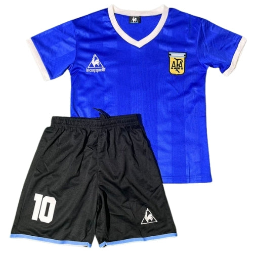 Piłkarski Komplet Strój Dziecięcy Argentyna 1986 Away MŚ Retro