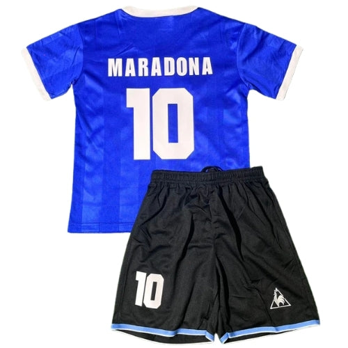 Piłkarski Komplet Strój Dziecięcy Argentyna 1986 Away MŚ Retro