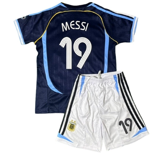 Piłkarski Komplet Strój Dziecięcy Argentyna 2006 Away Retro