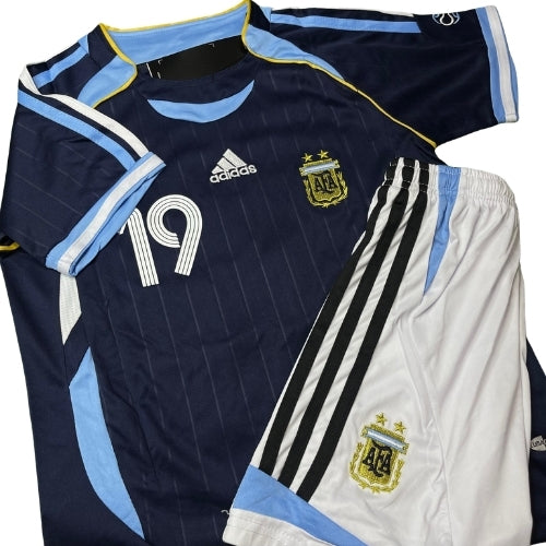 Piłkarski Komplet Strój Dziecięcy Argentyna 2006 Away Retro