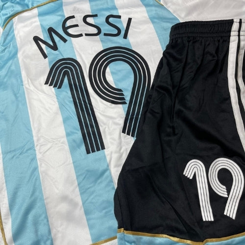 Piłkarski Komplet Strój Dziecięcy Argentyna 2006 Home Retro