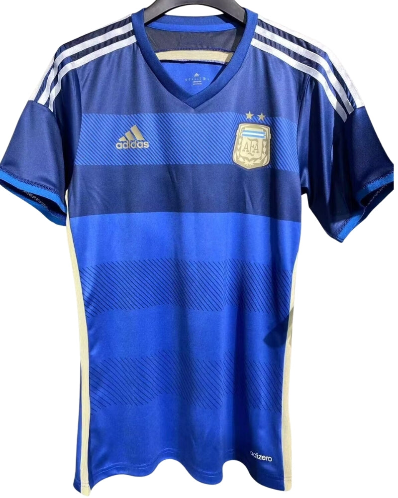 Koszulka Piłkarska Argentyna 2014 Away Retro Player Issue