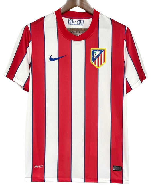 Koszulka Piłkarska Atletico Madryt 2011/2012 Home Retro