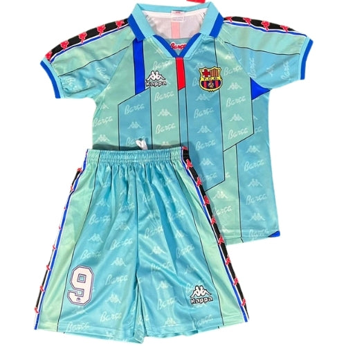 Piłkarski Komplet Strój Dziecięcy FC Barcelona 1996/1997 Away Retro
