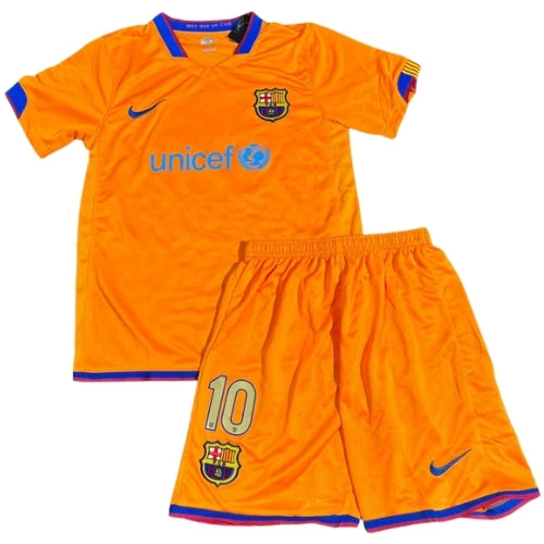Piłkarski Komplet Strój Dziecięcy FC Barcelona 2007/2008 Away Retro