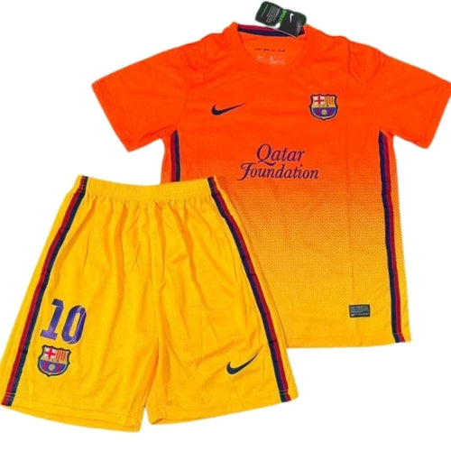 Piłkarski Komplet Strój Dziecięcy FC Barcelona 2012/2013 Away Retro