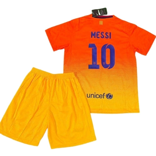 Piłkarski Komplet Strój Dziecięcy FC Barcelona 2012/2013 Away Retro