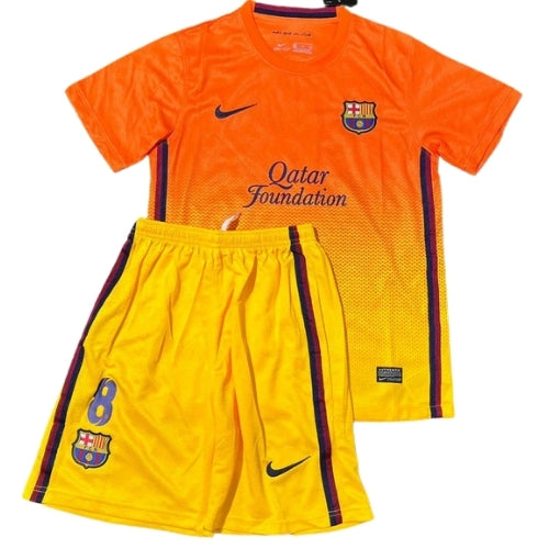 Piłkarski Komplet Strój Dziecięcy FC Barcelona 2012/2013 Away Retro