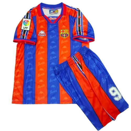Piłkarski Komplet Strój Dziecięcy FC Barcelona 1996/1997 Home Retro