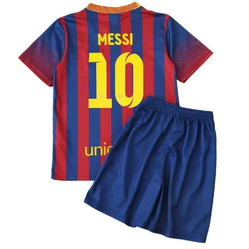 Piłkarski Komplet Strój Dziecięcy FC Barcelona 2013/2014 Home Retro