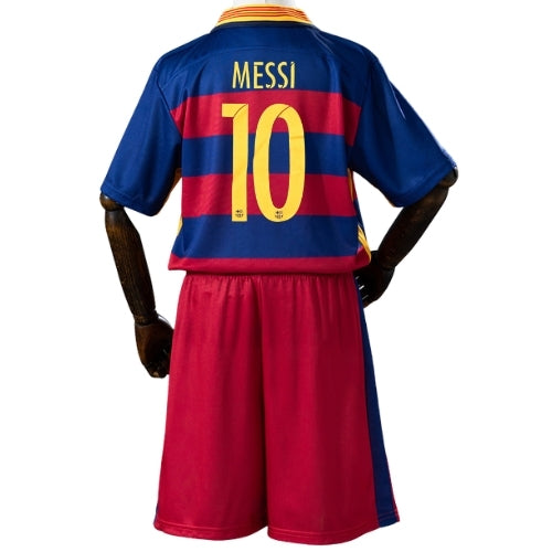 Piłkarski Komplet Strój Dziecięcy FC Barcelona 2015/2016 Home Retro